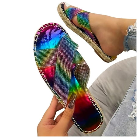 

JNGSA Slippers For Women Indoor Womens Slipper Women Dressy Comfy Platform Casual Shoes Summer Beach Travel Slipper Flip Flops Womens House Slippers