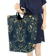 thumbnail image 4 of Yayeee Freestanding Laundry Hamper with Handle Collapsible Large Storage Basket for Clothes, Shadowy Forest Pattern, 4 of 7