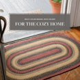 Homespice Highland Oval Rugs 8x10' Large Braided Rug for Country Home
