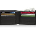 thumbnail image 2 of Genuine Leather Slim Bifold Wallets For Men - Mens Wallet RFID Blocking Holiday Gifts For Men, 2 of 4