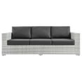 thumbnail image 5 of Modway Convene Outdoor Patio Sofa in Light Gray Charcoal, 5 of 8
