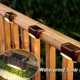 thumbnail image 2 of Luces solares LED para exteriores, luces solares para jardín, impermeables, con energía solar, para decoración de patio, escaleras, vallas de jardín, 8 unidades, marrón, 2 of 5