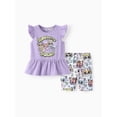 thumbnail image 1 of Toddler Girls Disney SuperKitties Purple 2PCS Set 6-9M, 1 of 9