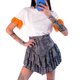 thumbnail image 3 of Txlixc Blusa de manga corta con dobladillo de avestruz Txlixc moda, 3 of 5