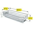 thumbnail image 4 of LYNK PROFESSIONAL 4-1/4" Wide Pull Out Spice Rack Organizer for Cabinet, Slide Out Shelf, Chrome, 4 of 10