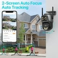 thumbnail image 4 of Outdoor Wireless Security IP Camera 4K 8MP HD Dual Lens External PTZ Camera Auto Tracking Street Surveillance Camera, 4 of 6