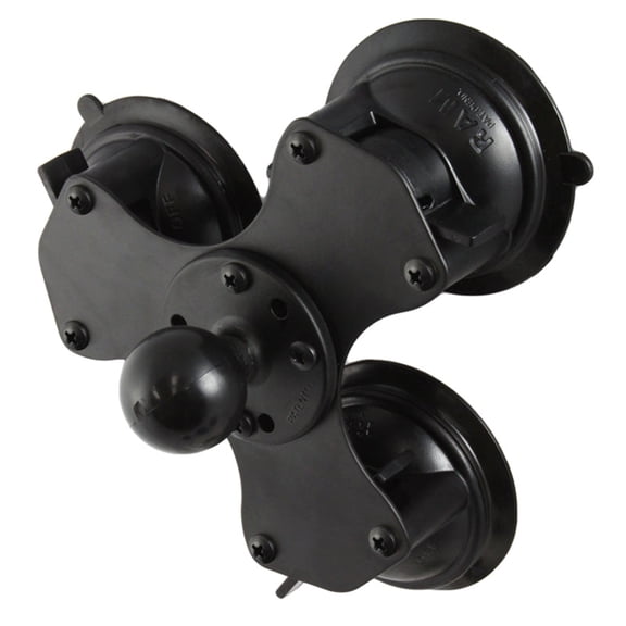 RAM RAM-224-3U - Mounting component (triple suction cup mount) - powder-coated marine grade aluminum