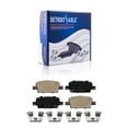 thumbnail image 2 of Detroit Axle - Brake Pads for 2016-2021 Chevrolet Malibu [w/ Manual Parking Brake] 2017 2018 2019 Ceramic Brakes Pads w/ Hardware Front and Rear Replacement, 2 of 3