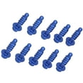 thumbnail image 2 of Jeu de Vis Autotaraudeuses, Alliage d'Aluminium Autotaraudeuse 10pcs pour Moto Bleu, 2 of 8