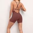 thumbnail image 4 of BVXEEP Women's One-piece Sport Yoga Jumpsuit Summer Womens Shorts Dressy Casual Running Fitness Workout Tight Capris Womens Shorts Casual, 4 of 5