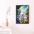 thumbnail image 2 of 5D DIY Taladro Diamante Pintura Conejo Kit Del Arte 40x60cm Blanco, 2 of 9