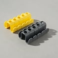 thumbnail image 4 of 10 Pc Clothes Hanger Connector Hooks Space Saving Hanger Extender for Velvet Wooden Wire Heavy Duty Hangers Closet Organizer, Yellow & Black, 4 of 8