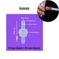 thumbnail image 1 of 3mm to 12mm Plastic White Check Valve Way Non-return Valve Oil Gas Water Air, 1 of 1