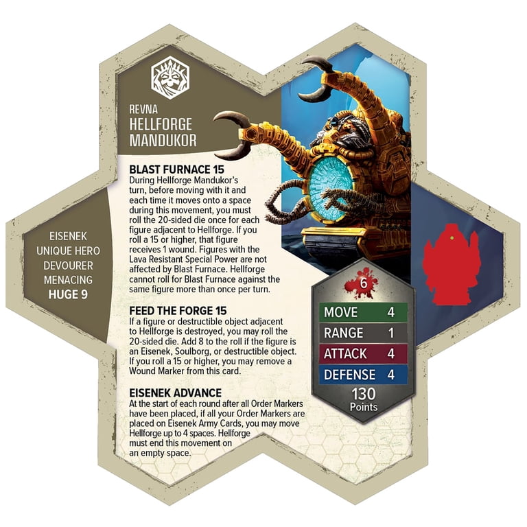 Renegade Games: Heroscape: Rising Tide – Hellforge Mandukor Army