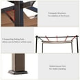 thumbnail image 5 of Outsunny 10' x 13' Outdoor Pergola Gazebo Canopy Cover Backyard Sunshade, 5 of 9