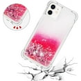 thumbnail image 5 of Compatible with iPhone 12 Mini Case Glitter Liquid Cute Clear Phone Case Floating Quicksand Shockproof Protective Bumper Silicone Soft TPU Case for iPhone 12 Mini 5.4 Inch Love Pink YB, 5 of 12