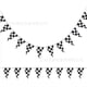 thumbnail image 1 of 2pcs Triangle Flags Bunting Banner: 10m Checkered Triangle Pennant Banner - Polyester Party Flags For Birthday Racing Events Decorations, 1 of 3