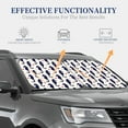 thumbnail image 4 of Windshield Sun Shade, Seahorses And Hearts Foldable Car Sun Shade Windshield For Front, 2 Pieces, 4 of 4