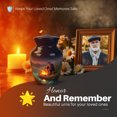 thumbnail image 4 of Yatskia Riverside Campfire Little Memorial Keepsake Urns for Human Ashes Adult Men and Women, Small Funeral Burial Urn for Ashes Adult Male, (Classic Pack of 1, 3 Inch), 4 of 8