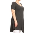 thumbnail image 2 of Women's Plus Size Solid Tunic Top, 2 of 4