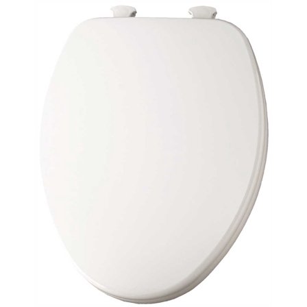 Church 585EC Lift-Off Wood Elongated Toilet Seat, Available in Various Colors