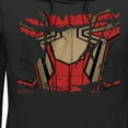 thumbnail image 2 of Men's Marvel Spider-Man: No Way Home Ripped Iron Suit  Pull Over Hoodie Black Small, 2 of 4