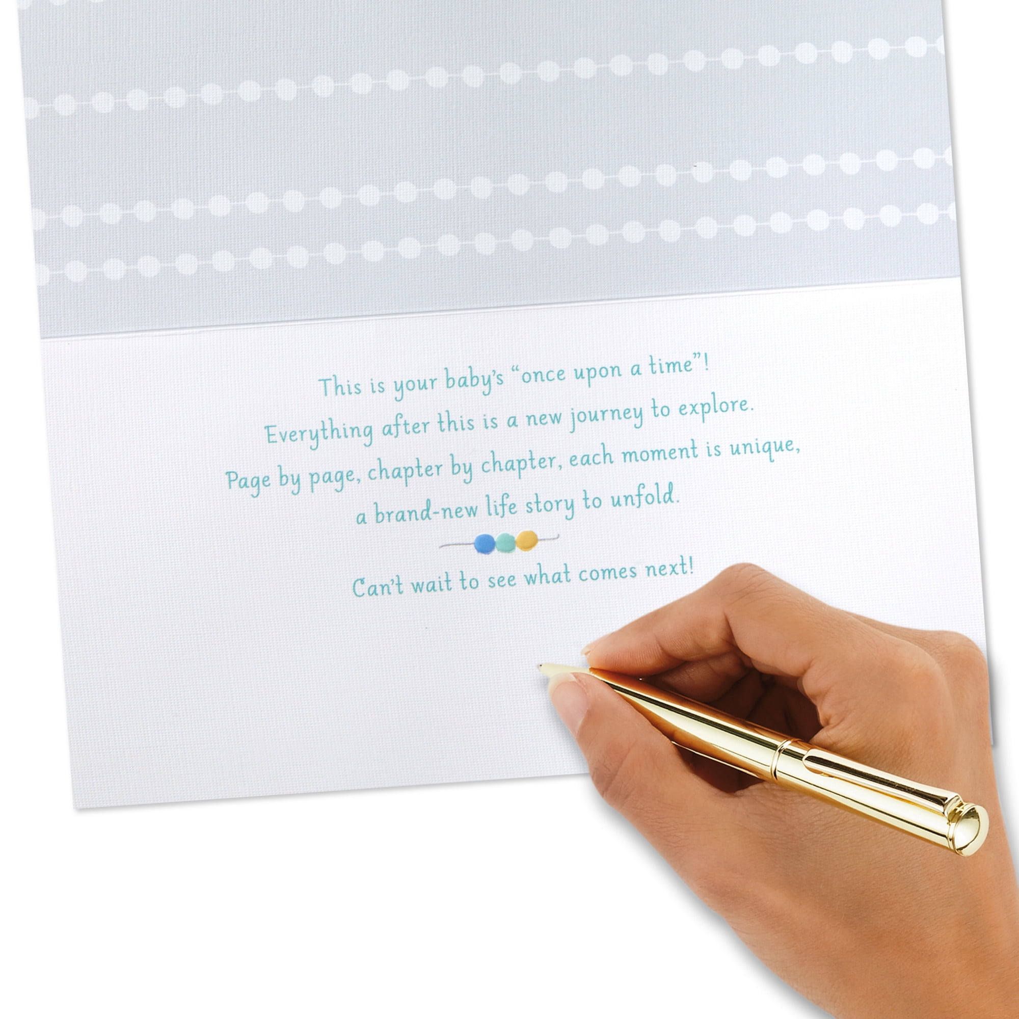Hallmark New Baby Card (A New Story Begins)