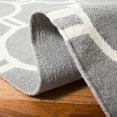 thumbnail image 3 of SAFAVIEH Dhurries Sloane Geometric Area Rug, Grey/Ivory, 3' x 5', 3 of 5