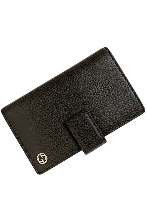 Pre-Owned Gucci Tri-fold Wallet ec-24535 Brown Interlocking Leather 449344 525040... (Good)