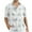 White, variant on Wespornow Mens Hawaiian Shirts Short Sleeve Floral Tropical Beach Casual Button Down Shirts Grey Leaves M