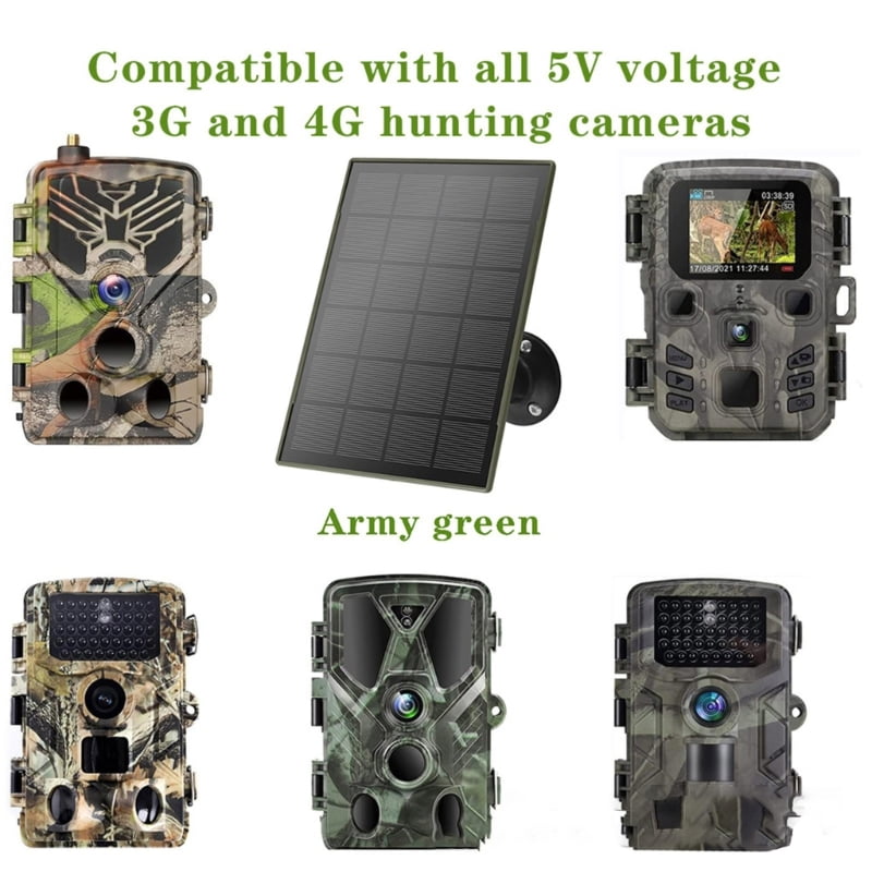 IP66 Waterproof Trail Camera Solar Panel Camera Solar Panel 6000Mah 3W 5V Power Supply For Hunting Camera Accessories