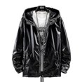 thumbnail image 1 of Men's Reflective Jacket Waterproof Soft Shell Hooded Sports Jacket, 1 of 5