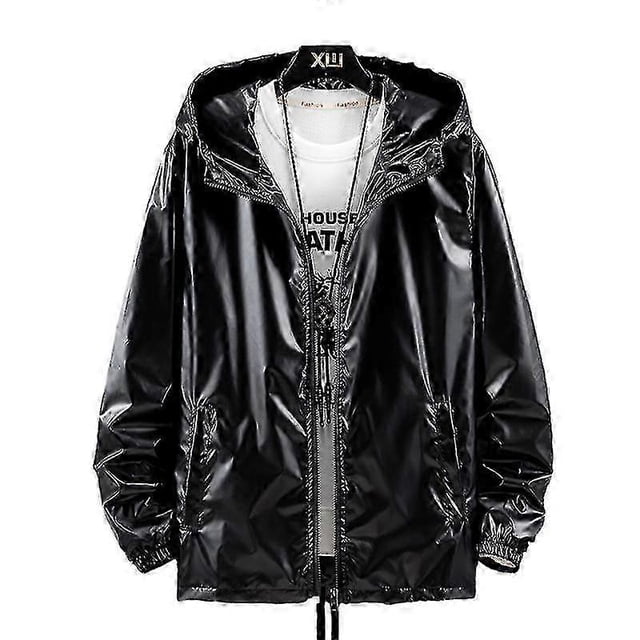 Men's Reflective Jacket Waterproof Soft Shell Hooded Sports Jacket