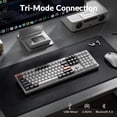 thumbnail image 2 of Keychron Q6 Ultra 8K Polling Rate Aluminum Wireless Mechanical Keyboard, 2.4 GHz/Bluetooth/Wired Full-Size Custom RGB, Hot-Swappable with Keychron Silk POM Red Switch for Mac Windows Linux - White, 2 of 9