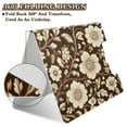 thumbnail image 2 of FORMRS A4 Clipboard Folder with Pen Holder Horizontal Foldable School Office Binder, Brown Floral, 2 of 9