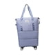 thumbnail image 4 of Bolsa de lona con ruedas, bolsa expandible, bolsa de almacenamiento, bolsa de mano, bolsa de lona plegable con ruedas para deportes azul claro, 4 of 9