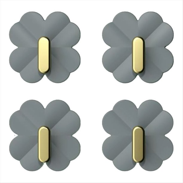 Autoadhesivos para Pared, Sin DañOs, Colgador de Bolsas Resistente, Soporte para Bolso, Gancho de Pared Adhesivo para Toalla, Gris