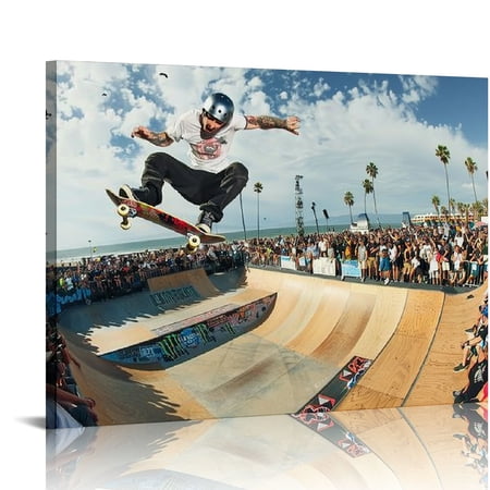 Jiayy Tony Hawk Skateboarding 900 Canvas Art Poster and Wall Art Picture Print Modern Family Bedroom Decor Posters