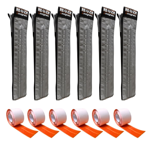 RE-U-ZIP® Self-Closing Magnetic Entry Strip™ | 6-Pack