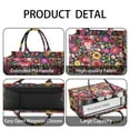 thumbnail image 4 of Large Capacity Tote Bag,Pioneer Flower Floral Print Pattern Handbag Fashion Luxury Tote Bag,15.7"x13"x 5.1" Inches,Laptop Compatible, 4 of 6