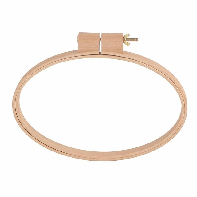 Embroidery Frame, Round Embroidery Frame Wooden Round Thickened Light Weight Sturdy Durable For Stitch For Sewing For Embroidery