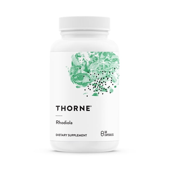 THORNE - Rhodiola - Botanical Supplement for Stress Relief - Enhances Sleep, and Mental Focus* - 60 Capsules