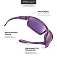 thumbnail image 4 of Xagger Wrap Around Polarized Sports Sunglasses for Men Women TR90 Frame Driving Running Fishing Sun Glasses, 4 of 7