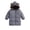 Gray, variant on THDHVS Winter Coats for Girls,Toddler Unisex Thick Fleece Lined Puffer Jacket Hooded Full Zip Mid Length Winter Coat,Girls Hoodies Blue 2-3 Years