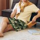 thumbnail image 5 of Balery Camouflage Dinosaur Pantalones cortos de pijama de punto de algodón para hombre con cinturilla y bolsillos-4X-Large, 5 of 6