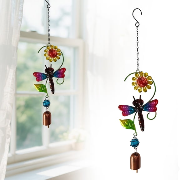 VINOIC Butterfly Wind Chime, Handcrafted Garden Hanging Decor, Sustainable Outdoor Courtyard Patio Decoration with Melodic Wind Bells for Relaxation