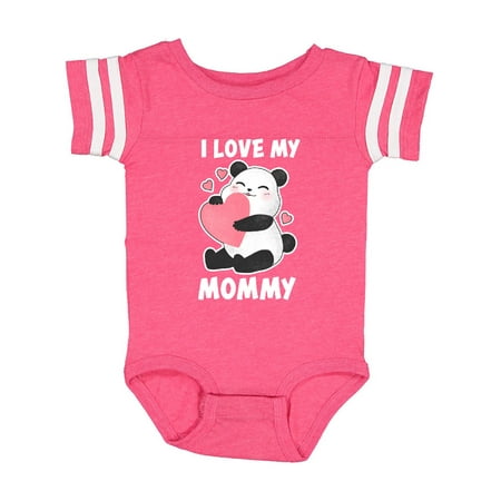 

Inktastic I Love My Mommy with Panda Illustration Gift Baby Boy or Baby Girl Bodysuit