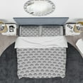 thumbnail image 3 of Designart 'Halftone Pattern' Modern Duvet Cover Set, 3 of 4
