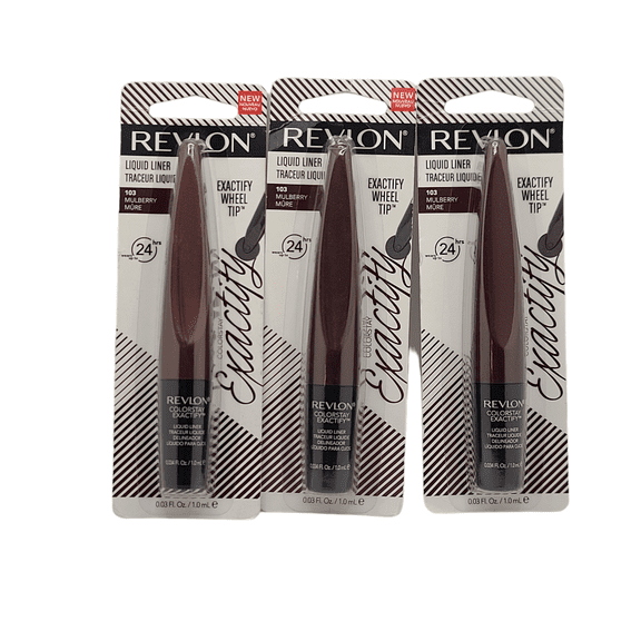 3 Pack Revlon ColorStay Exactify Liquid Liner, 103 Mulberry