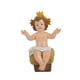 thumbnail image 2 of Decoraciones navideñas, adornos navideños, regalos navideños. Decoraciones navideñas con luz. Figura del Santo Niño sentado. Escultura de resina para escritorio. Estatua del personaje., 2 of 6